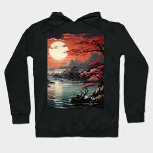 Japanese landscape Hoodie